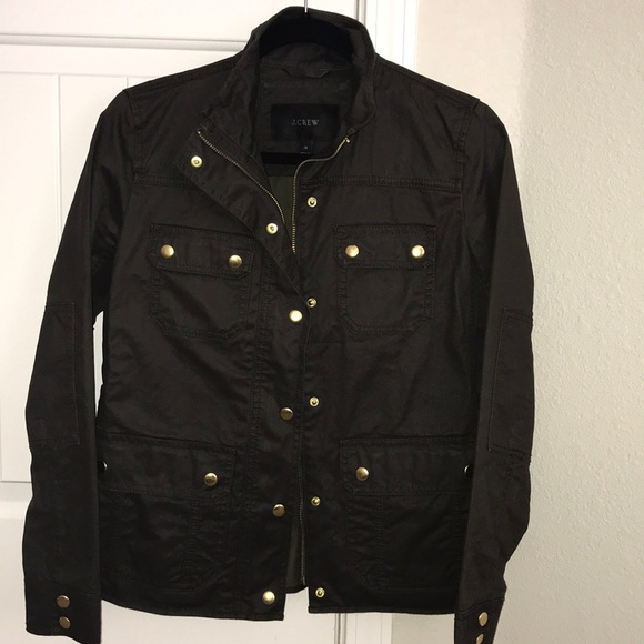 J.Crew Field Jacket in Mossy Brown- Size XS - Picture 6 of 9